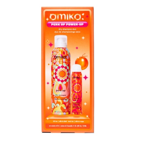 NEW HOLIDAY Amika Perk Up Power Up Duo Dry Shampoo Set